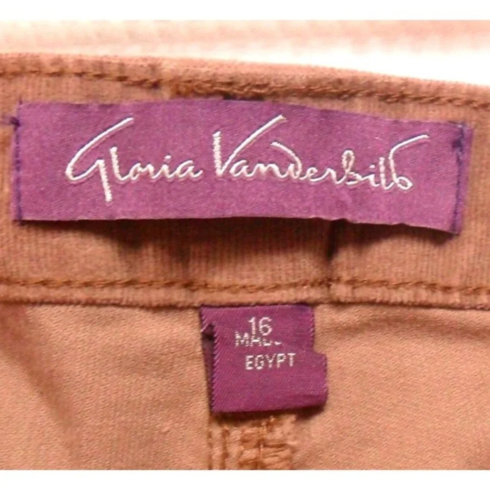 NWT Gloria Vanderbilt Amanda Slim Leg Jeans Smokey Mocha Size 16 Average Flex St - Picture 6 of 11